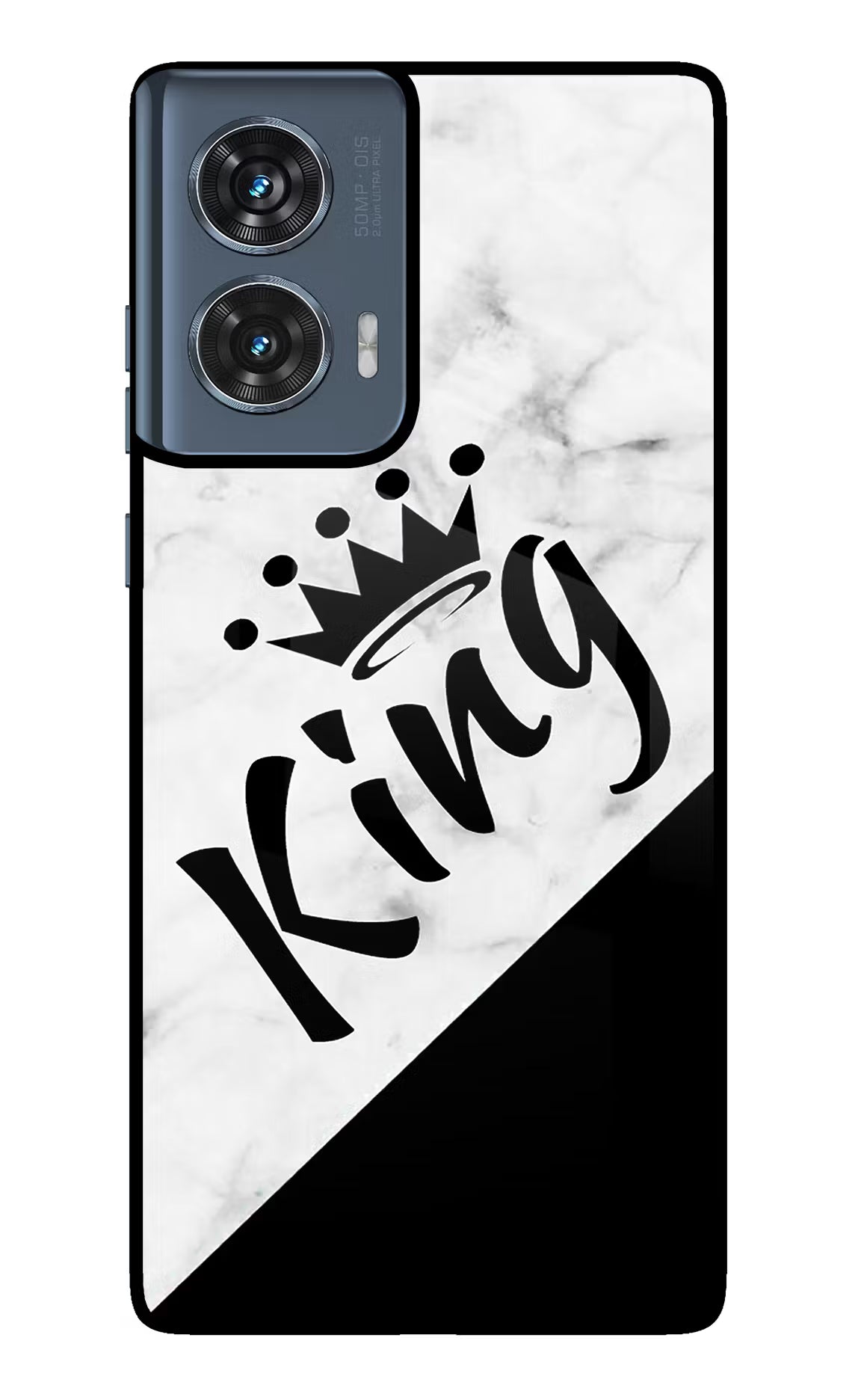 King Moto Edge 50 Fusion Glass Case Back Cover by Casekaro