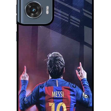 Messi Moto Edge 50 Fusion Glass Case Back Cover by Casekaro