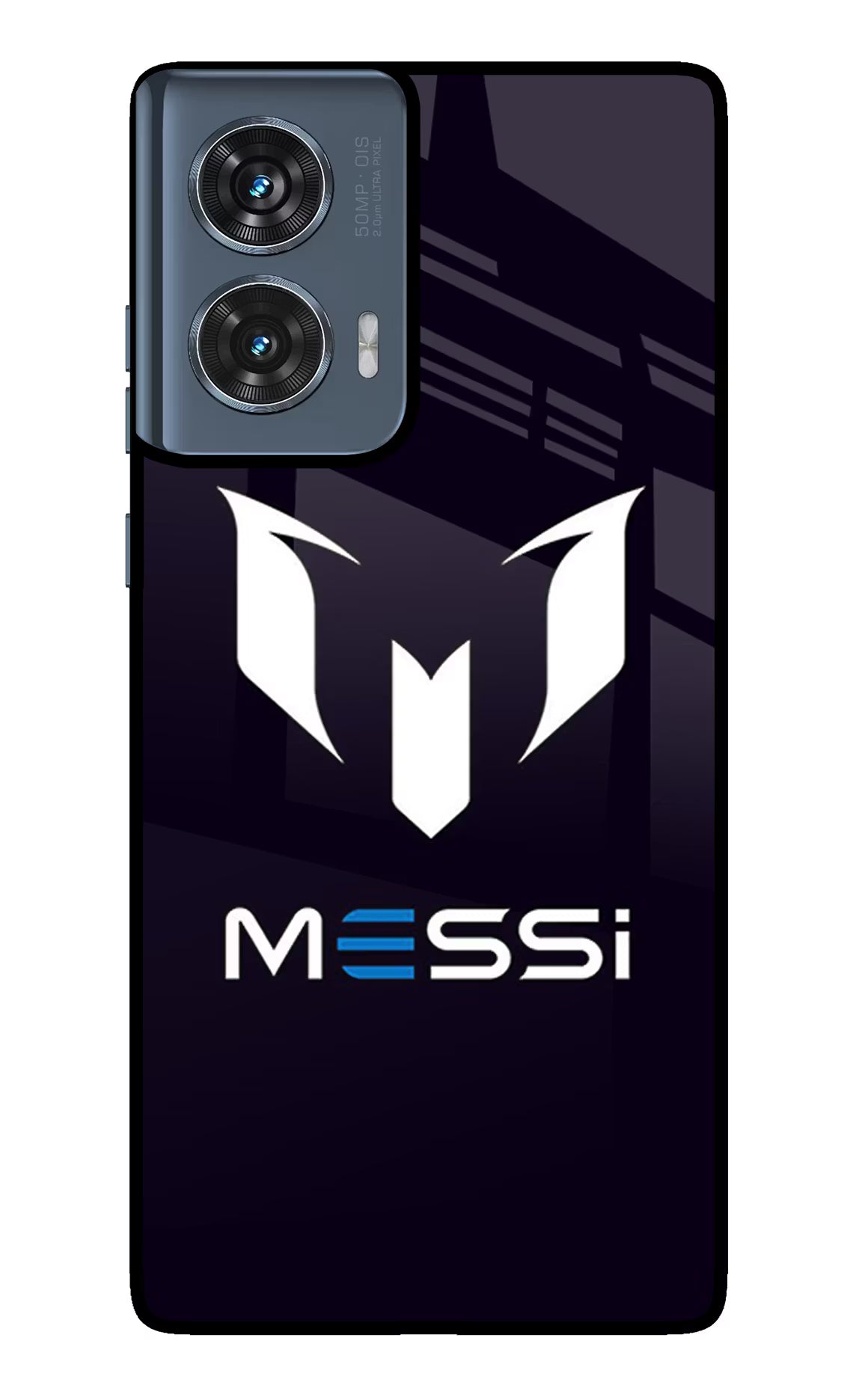 Messi Logo Moto Edge 50 Fusion Glass Case