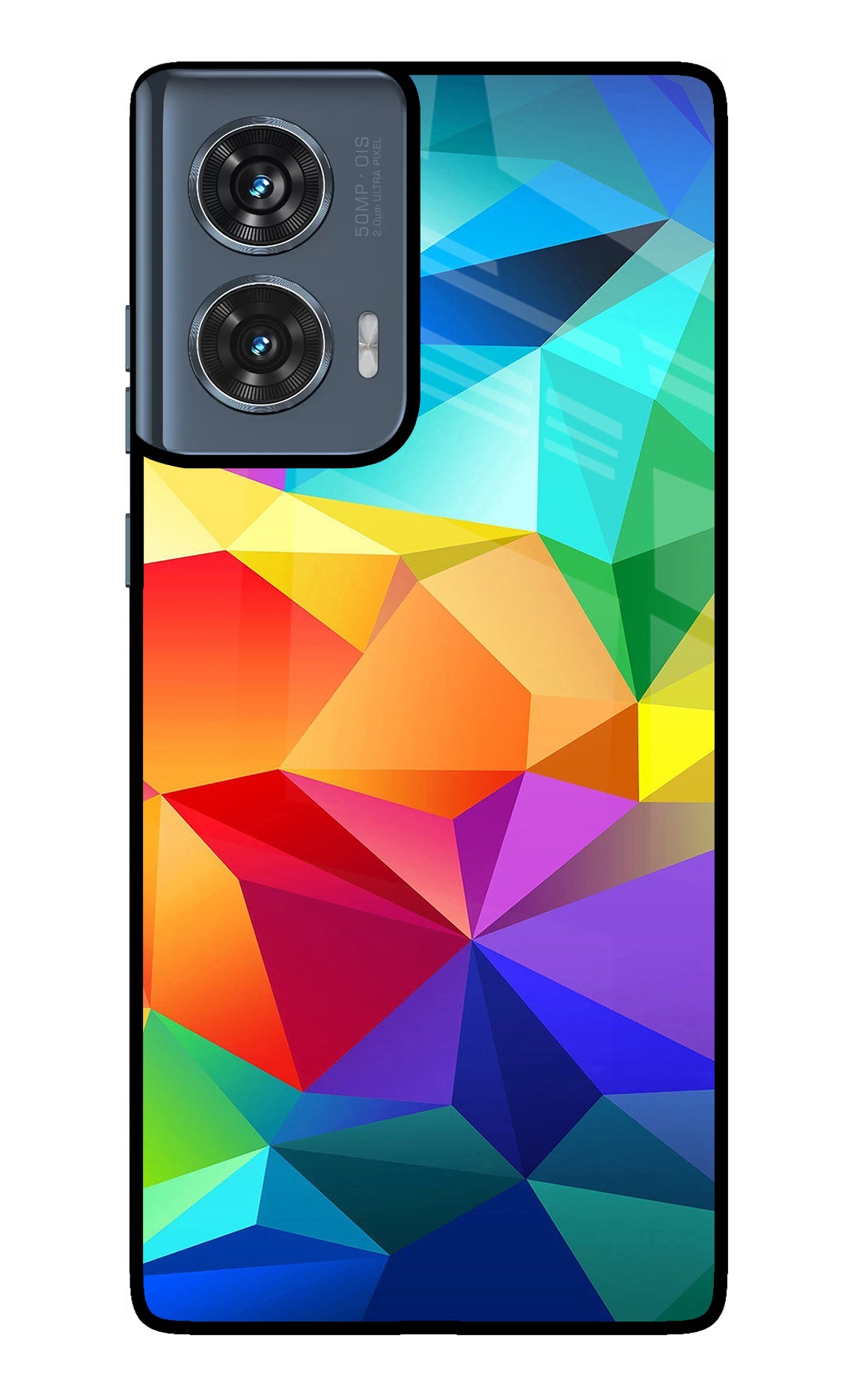 Abstract Pattern Moto Edge 50 Fusion Glass Case