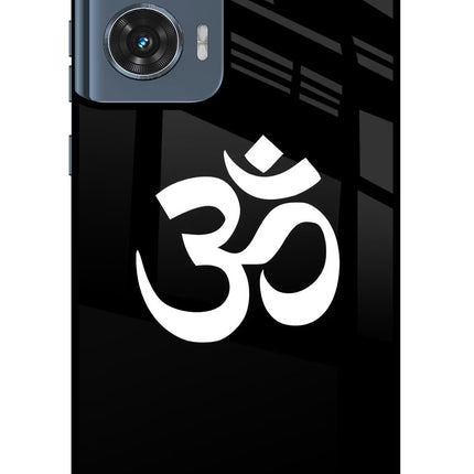 Om Moto Edge 50 Fusion Glass Case Back Cover by Casekaro