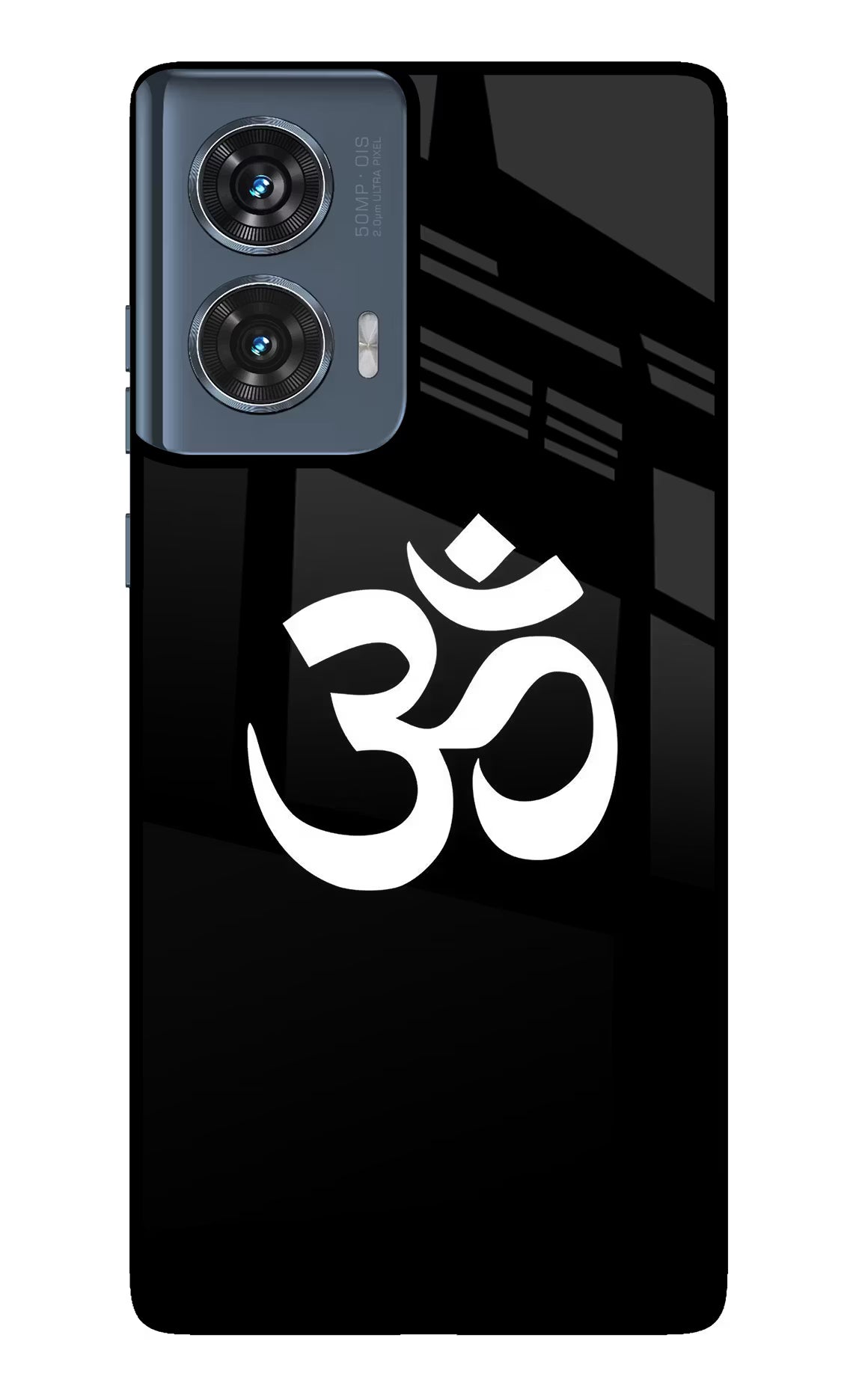 Om Moto Edge 50 Fusion Glass Case Back Cover by Casekaro