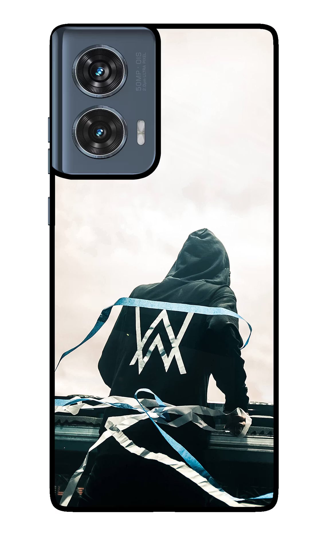 Alan Walker Moto Edge 50 Fusion Glass Case Back Cover by Casekaro