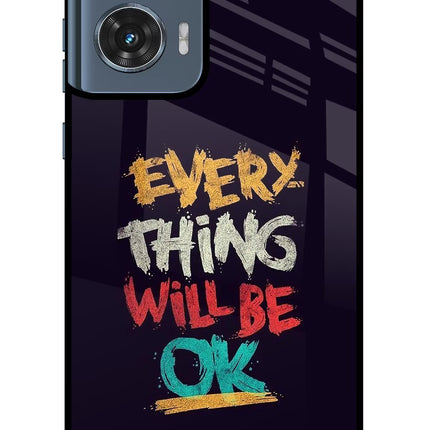 Everything Will Be Ok Moto Edge 50 Fusion Glass Case Back Cover by Casekaro