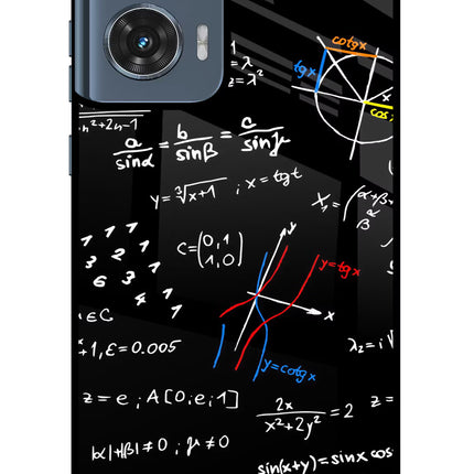 Mathematics Formula Moto Edge 50 Fusion Glass Case Back Cover by Casekaro