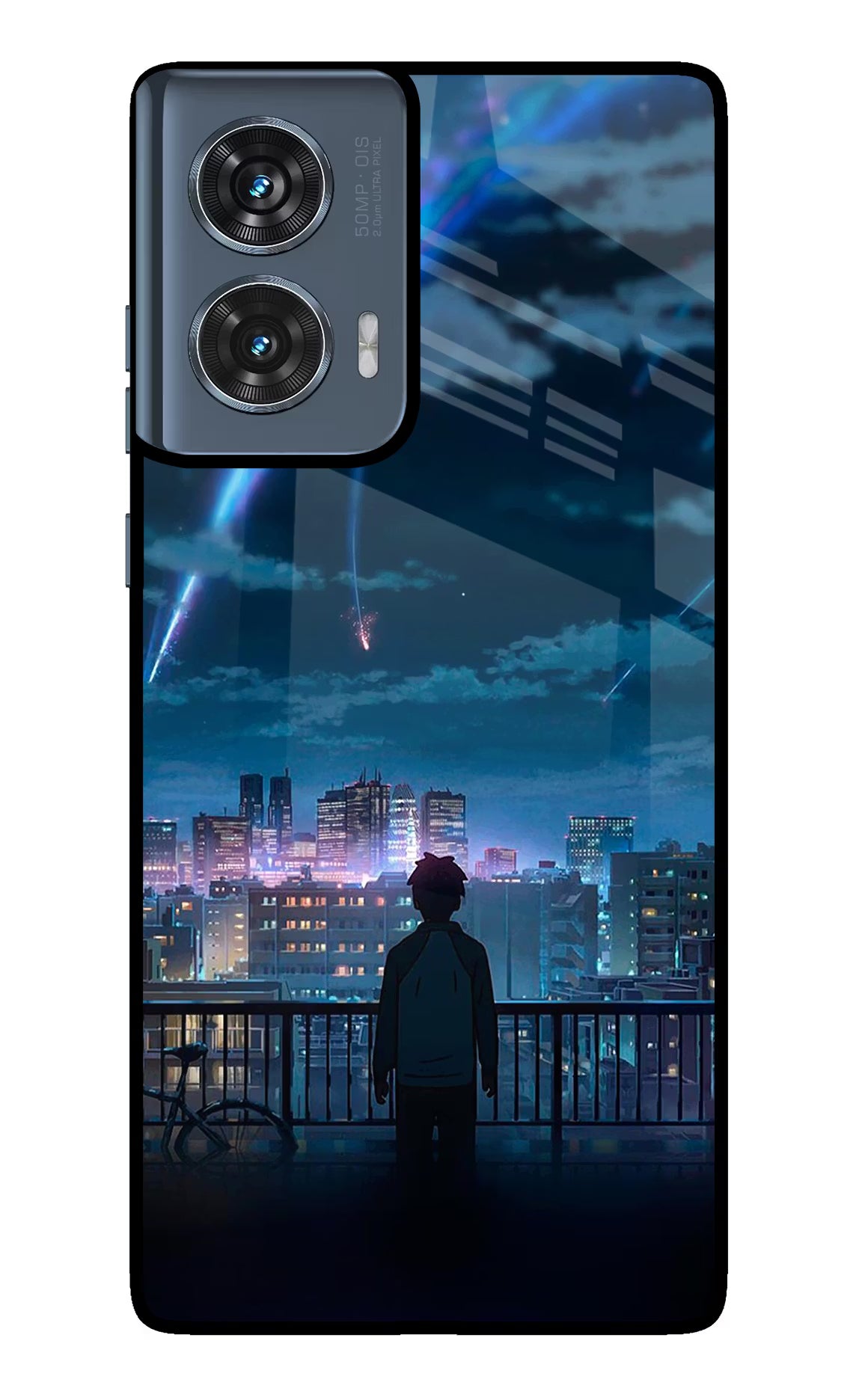 Anime Moto Edge 50 Fusion Glass Case Back Cover by Casekaro