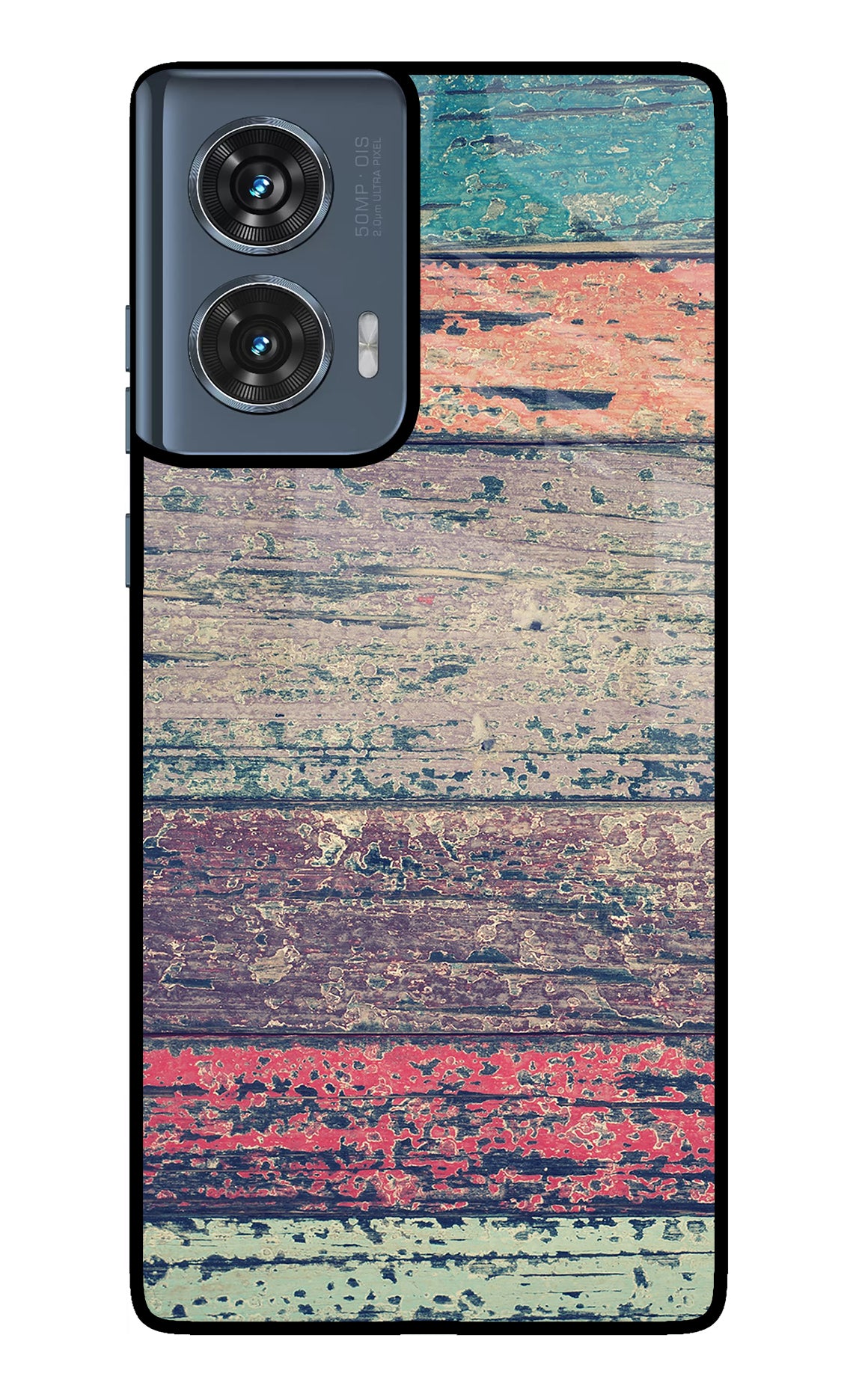 Colourful Wall Moto Edge 50 Fusion Glass Case