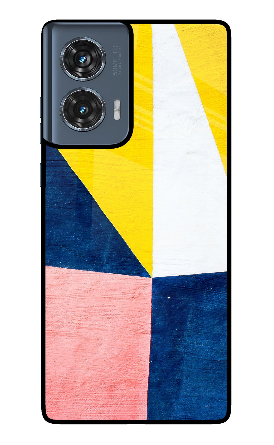 Colourful Art Moto Edge 50 Fusion Glass Case