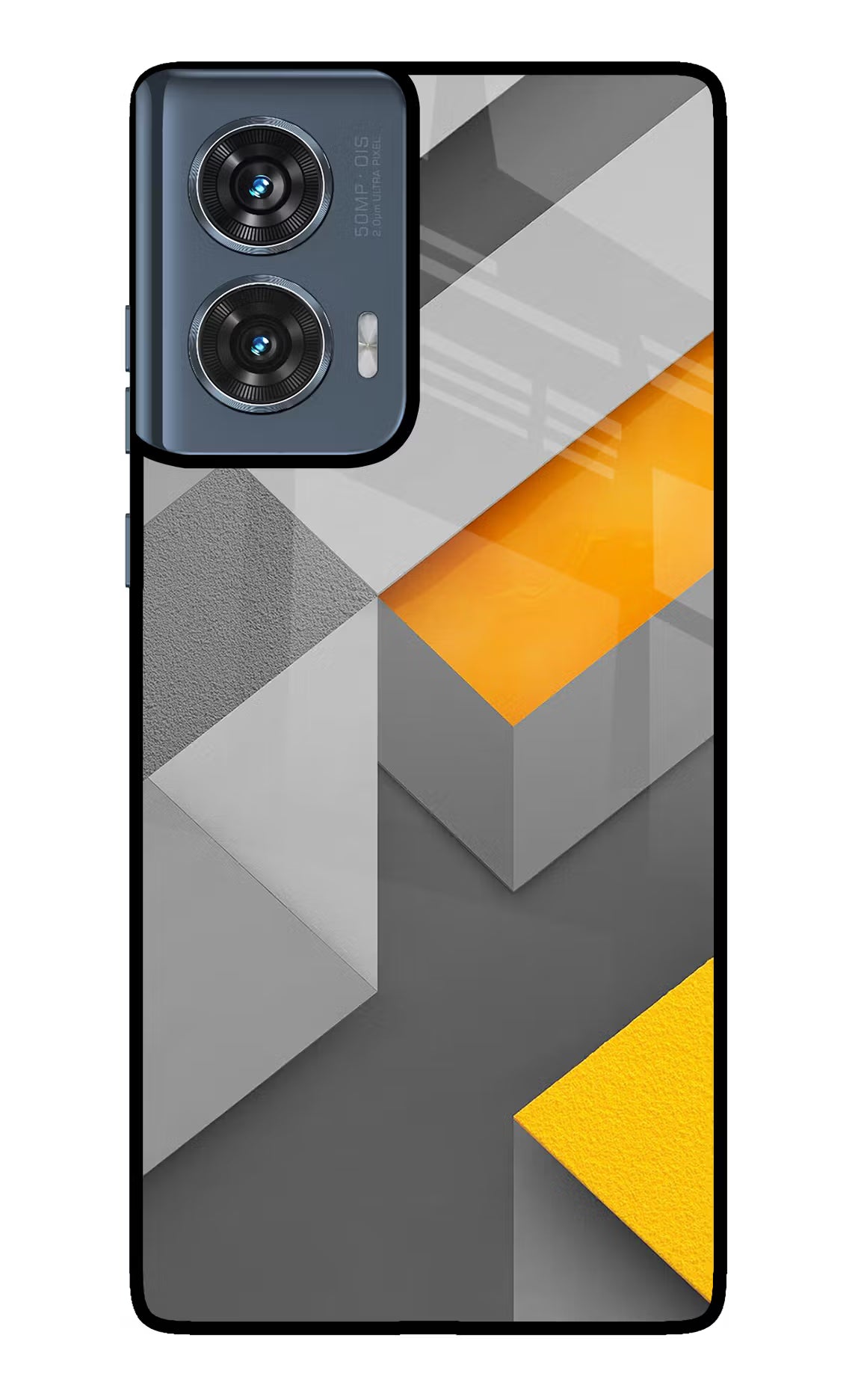 Abstract Moto Edge 50 Fusion Glass Case Back Cover by Casekaro
