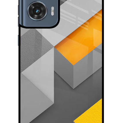 Abstract Moto Edge 50 Fusion Glass Case Back Cover by Casekaro