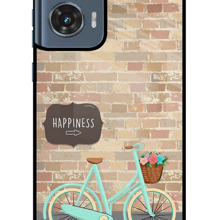 Happiness Artwork Moto Edge 50 Fusion Glass Case Back Cover by Casekaro
