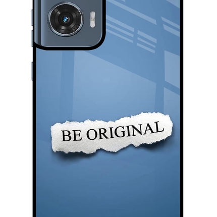 Be Original Moto Edge 50 Fusion Glass Case Back Cover by Casekaro