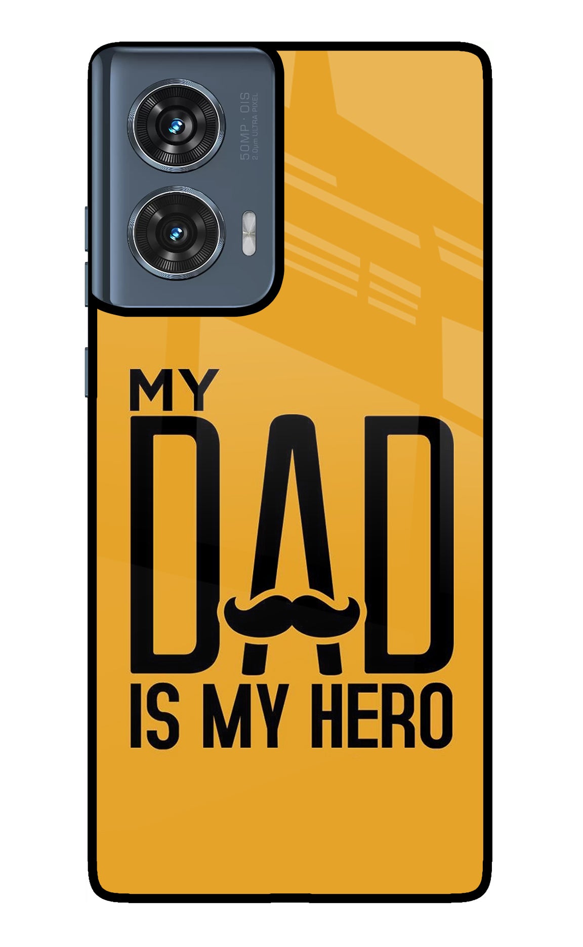 My Dad Is My Hero Moto Edge 50 Fusion Glass Case