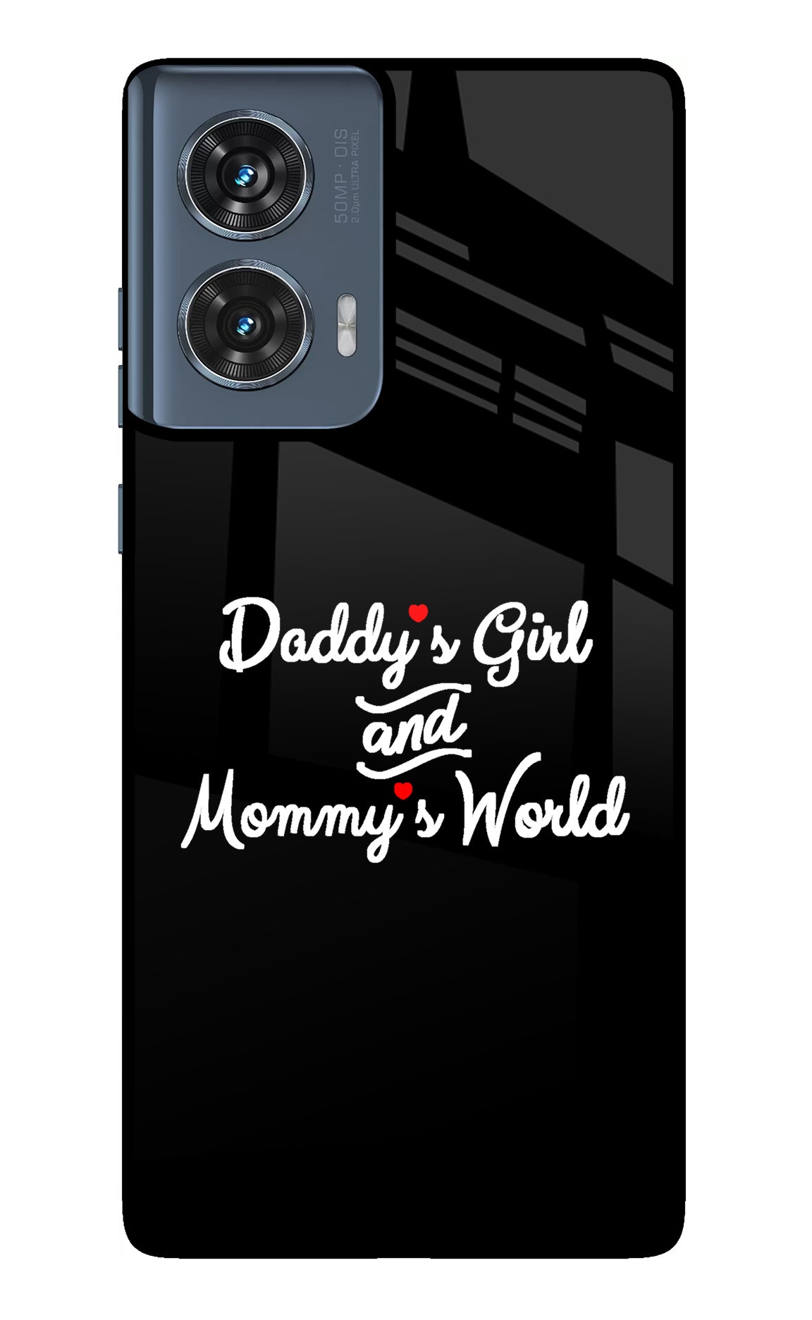 Daddy's Girl and Mommy's World Moto Edge 50 Fusion Glass Case