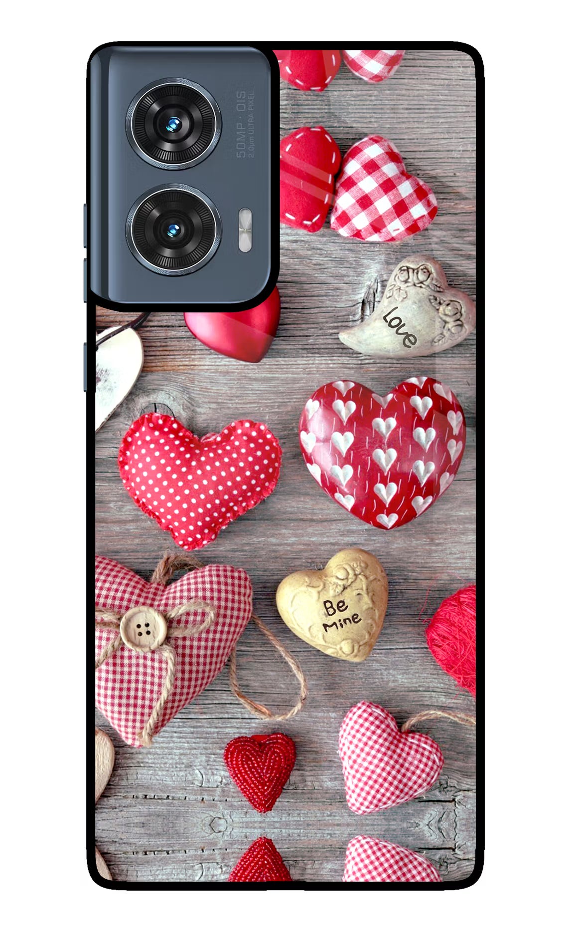 Love Wallpaper Moto Edge 50 Fusion Glass Case Back Cover by Casekaro