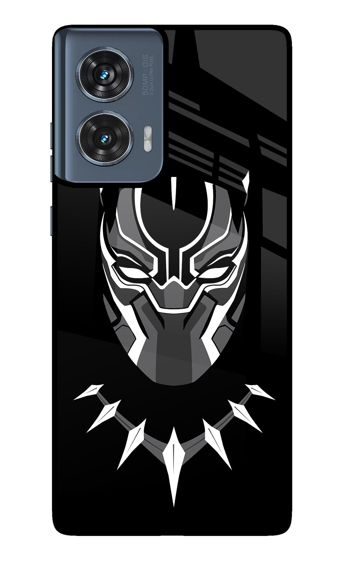 Black Panther Moto Edge 50 Fusion Glass Case