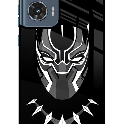 Black Panther Moto Edge 50 Fusion Glass Case Back Cover by Casekaro