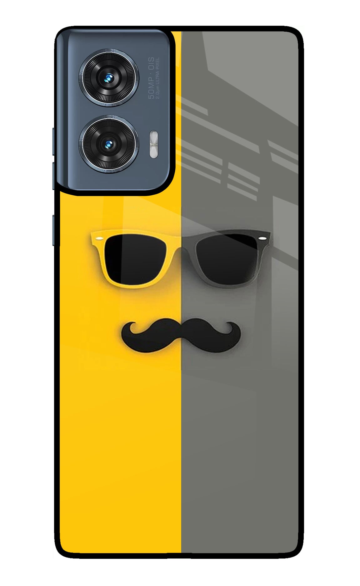 Sunglasses with Mustache Moto Edge 50 Fusion Glass Case