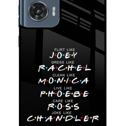 FRIENDS Character Moto Edge 50 Fusion Glass Case Back Cover by Casekaro