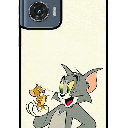 Tom & Jerry Moto Edge 50 Fusion Glass Case Back Cover by Casekaro