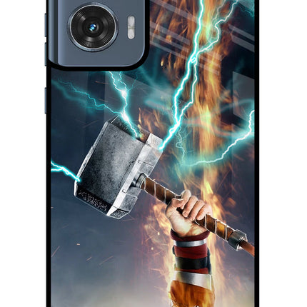 Thor Hammer Mjolnir Moto Edge 50 Fusion Glass Case Back Cover by Casekaro