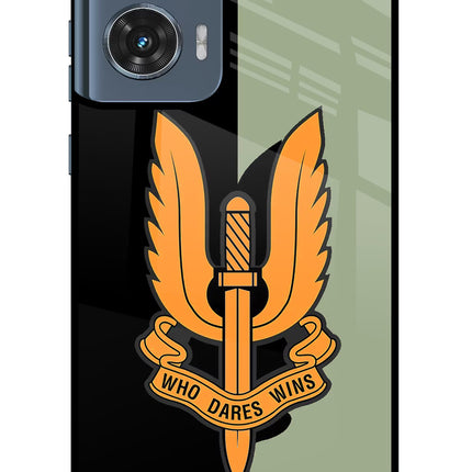 Balidan Logo Moto Edge 50 Fusion Glass Case Back Cover by Casekaro