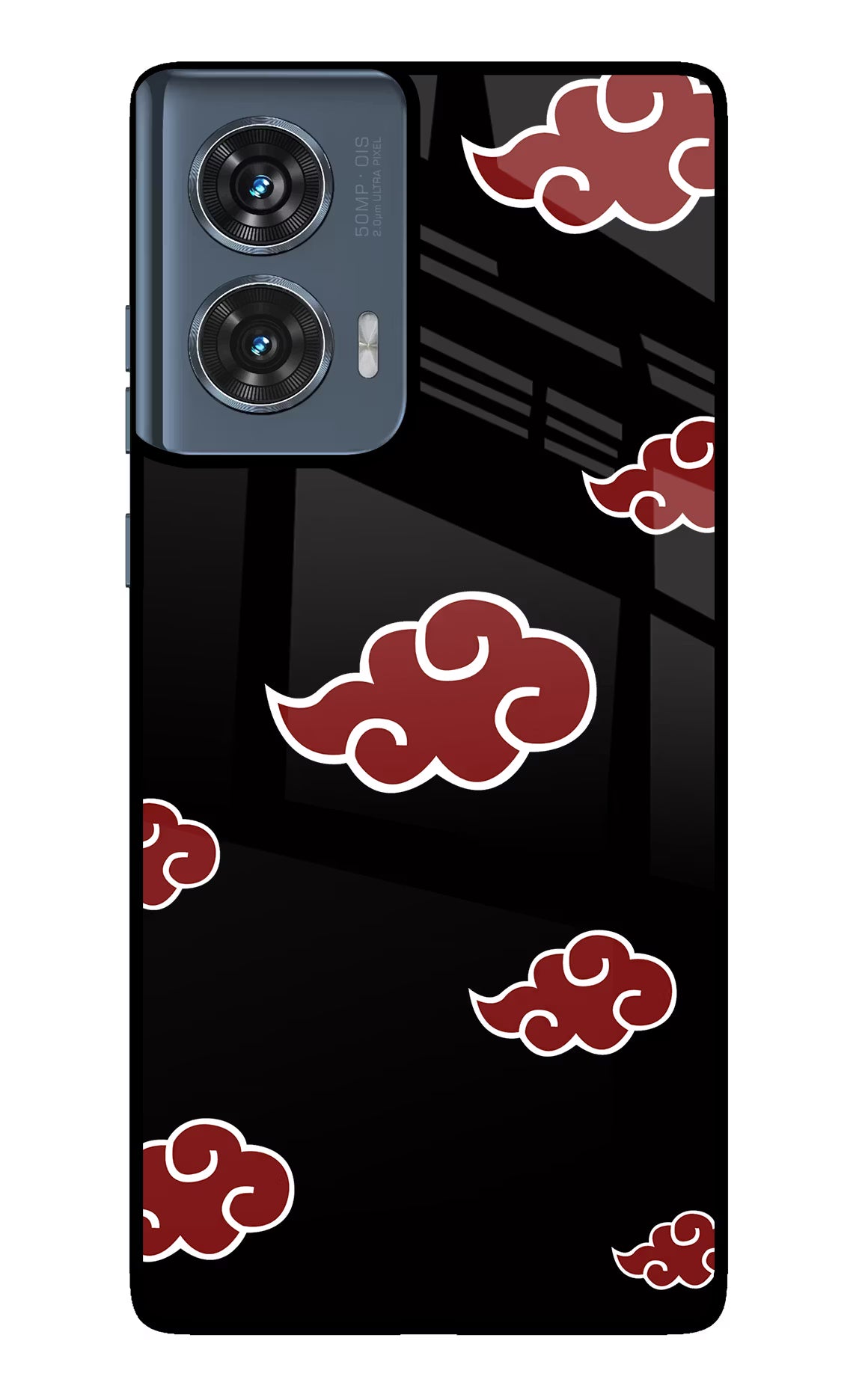 Akatsuki Moto Edge 50 Fusion Glass Case Back Cover by Casekaro