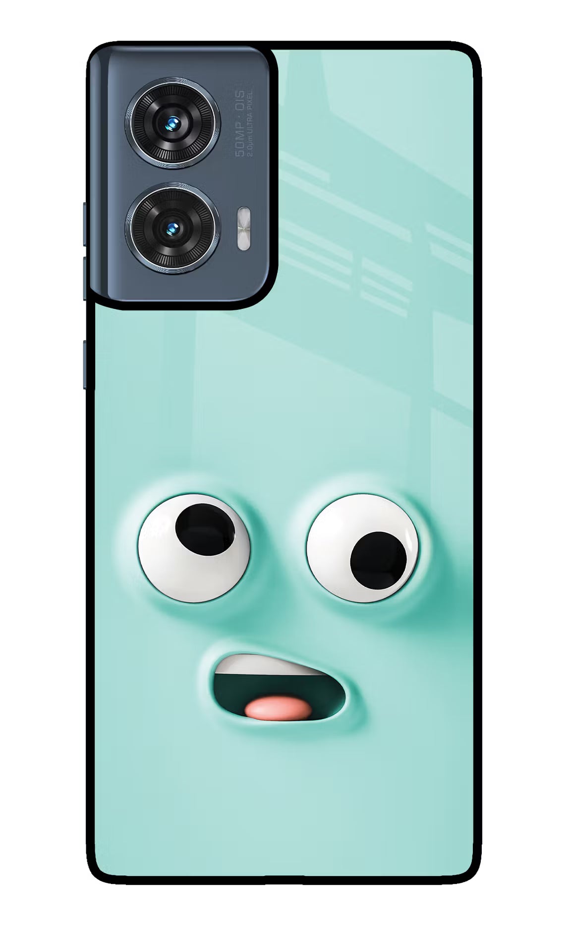 Funny Cartoon Moto Edge 50 Fusion Glass Case Back Cover by Casekaro