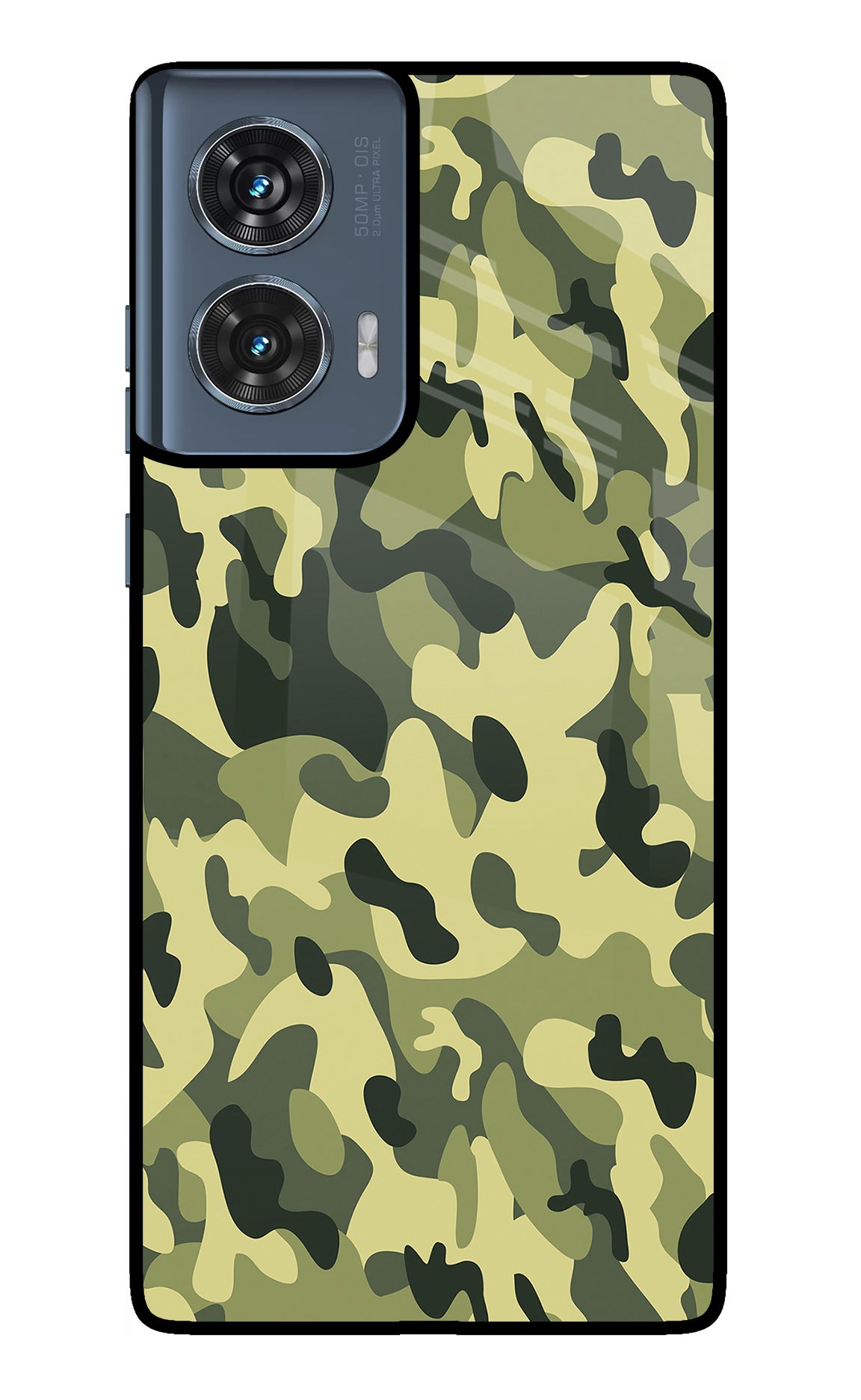 Camouflage Moto Edge 50 Fusion Glass Case