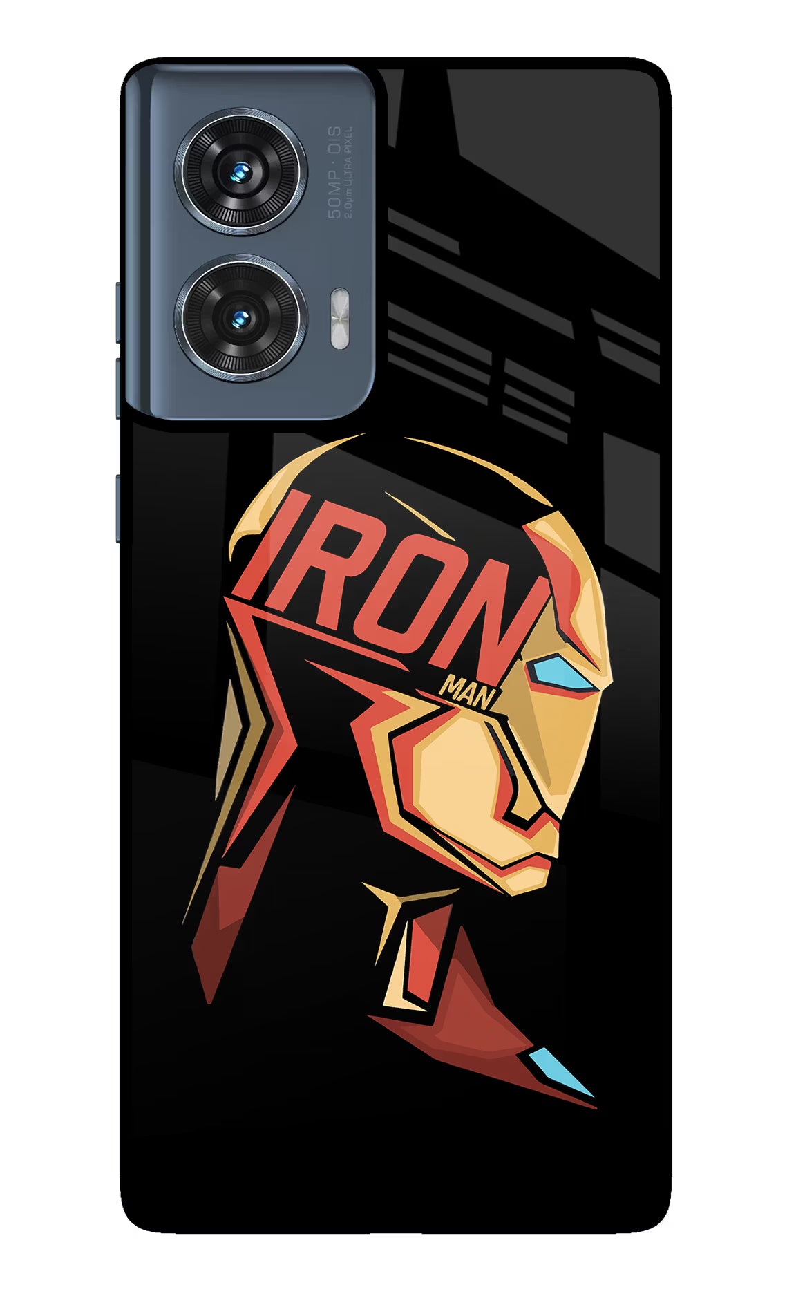 IronMan Moto Edge 50 Fusion Glass Case Back Cover by Casekaro