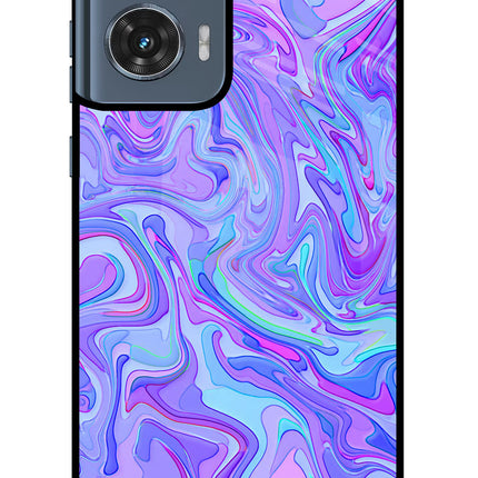 Glitter Moto Edge 50 Fusion Glass Case Back Cover by Casekaro