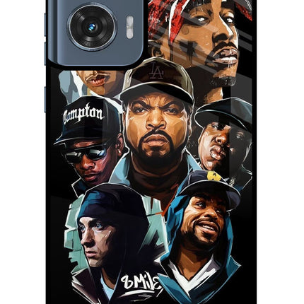 Rappers Moto Edge 50 Fusion Glass Case Back Cover by Casekaro
