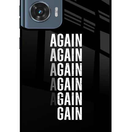 Again Again Gain Moto Edge 50 Fusion Glass Case Back Cover by Casekaro