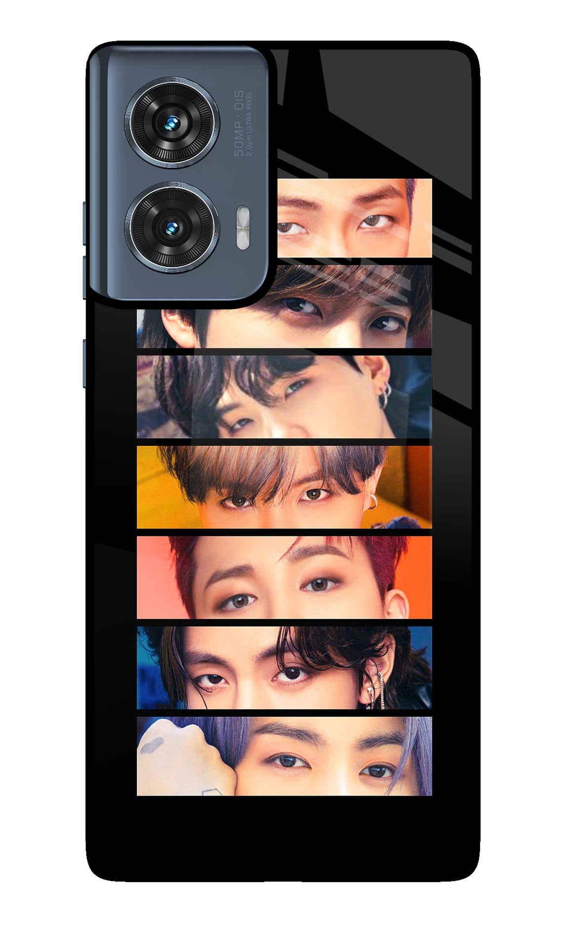 BTS Eyes Moto Edge 50 Fusion Glass Case