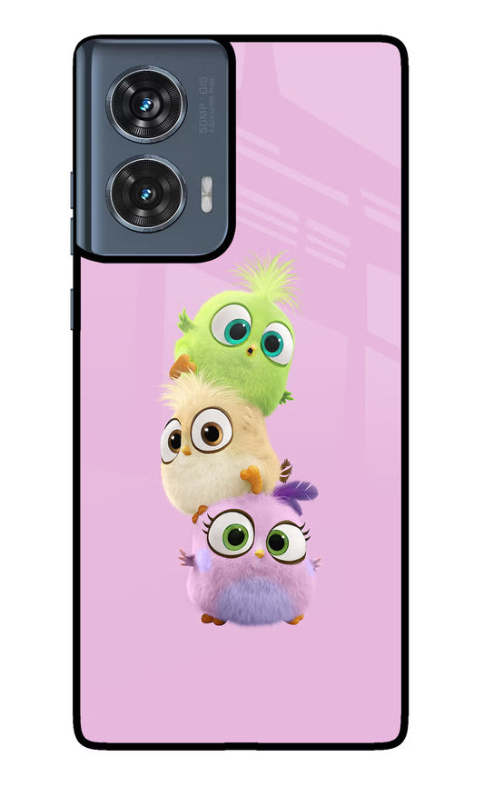 Cute Little Birds Moto Edge 50 Fusion Glass Case