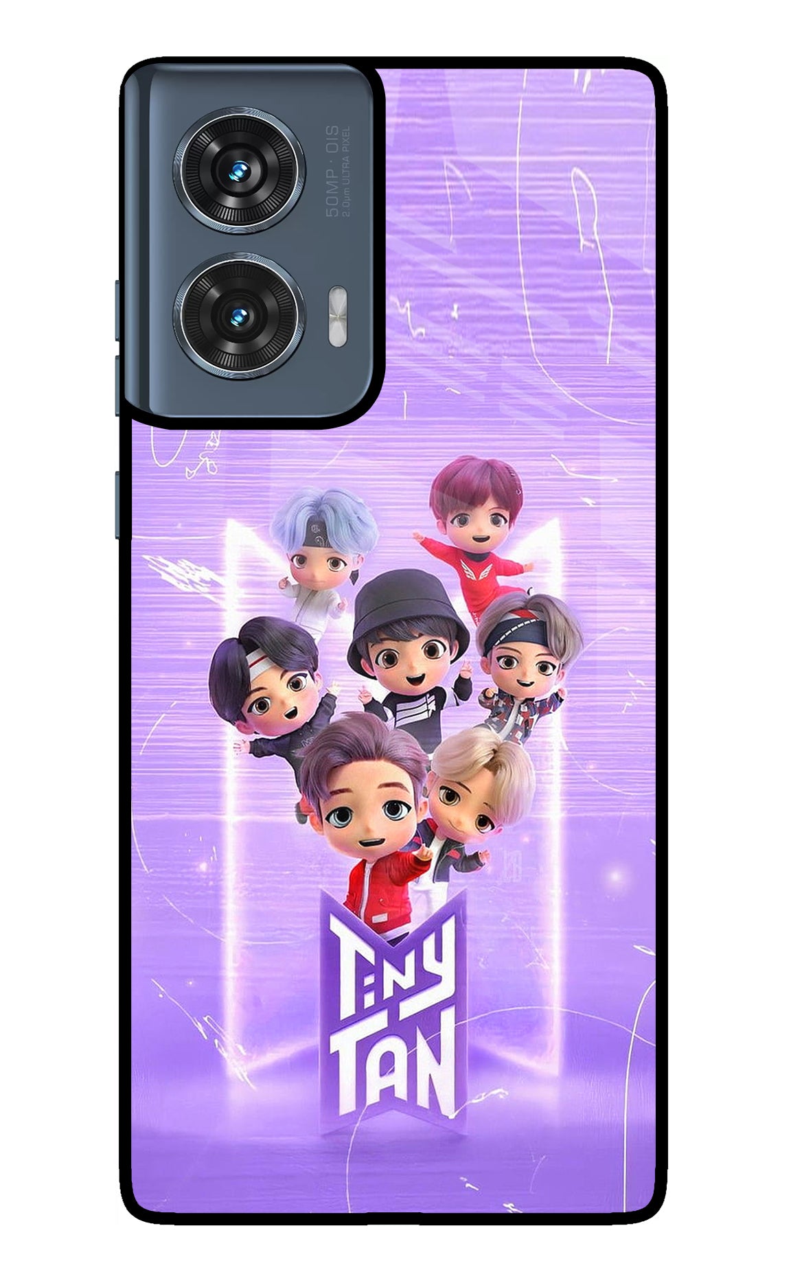 BTS Tiny Tan Moto Edge 50 Fusion Back Cover