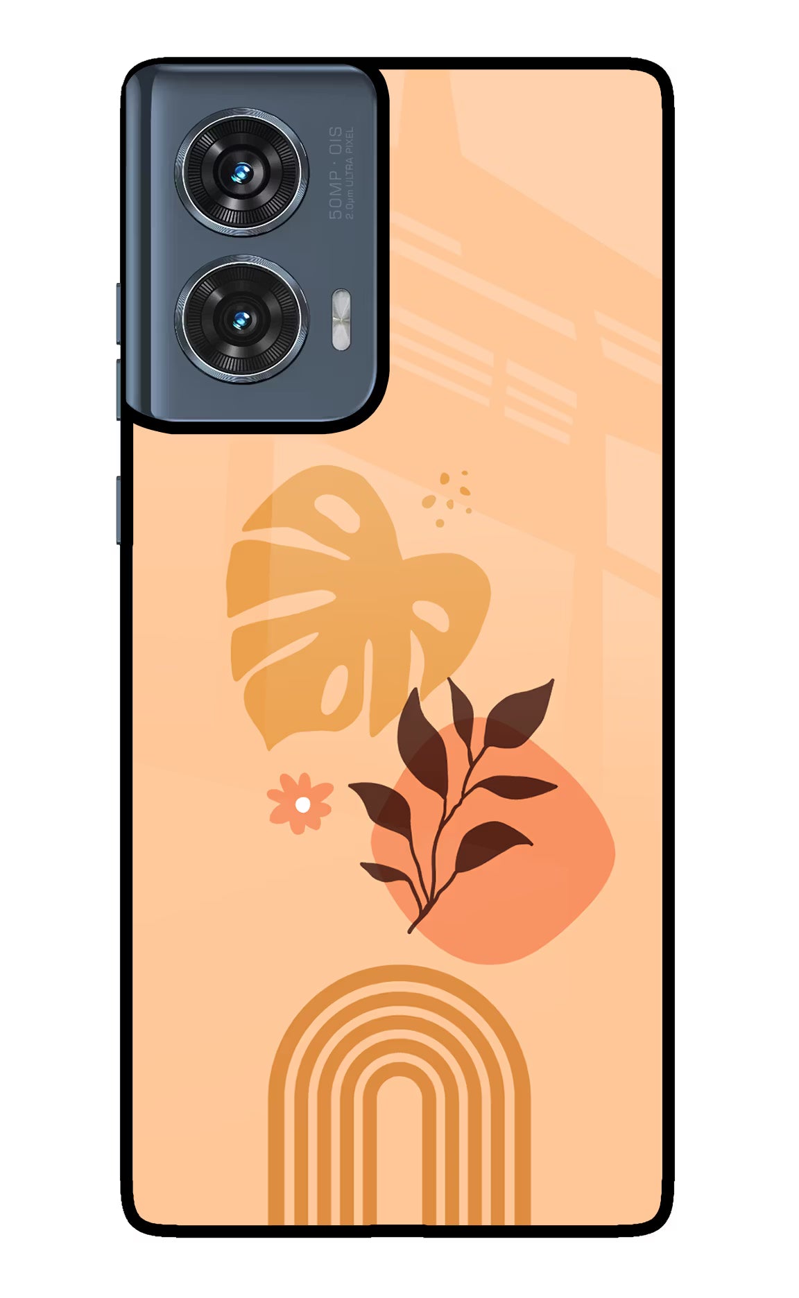 Bohemian Art Moto Edge 50 Fusion Glass Case Back Cover by Casekaro