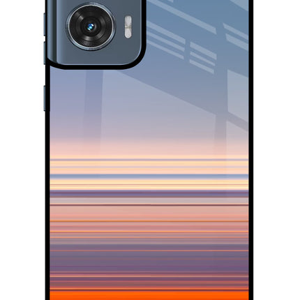 Morning Colors Moto Edge 50 Fusion Glass Case Back Cover by Casekaro