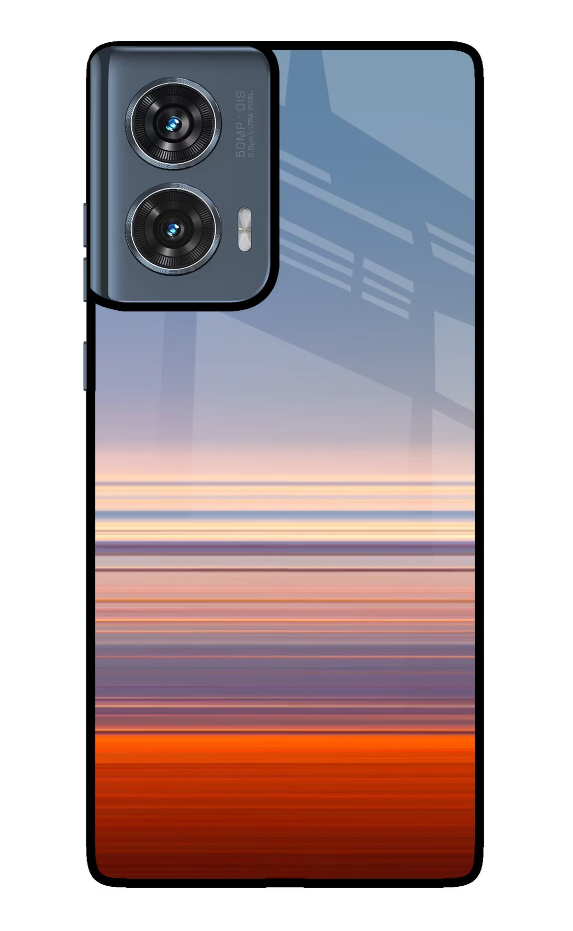 Morning Colors Moto Edge 50 Fusion Glass Case Back Cover by Casekaro