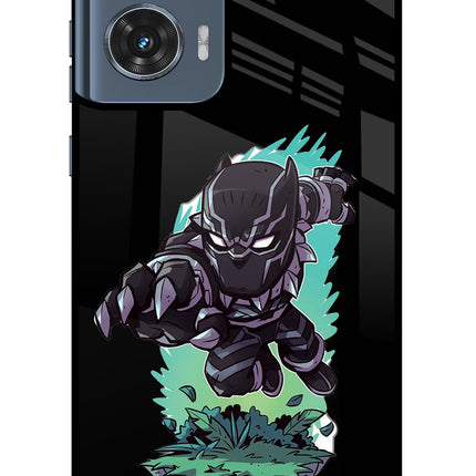 Black Panther Moto Edge 50 Fusion Glass Case Back Cover by Casekaro