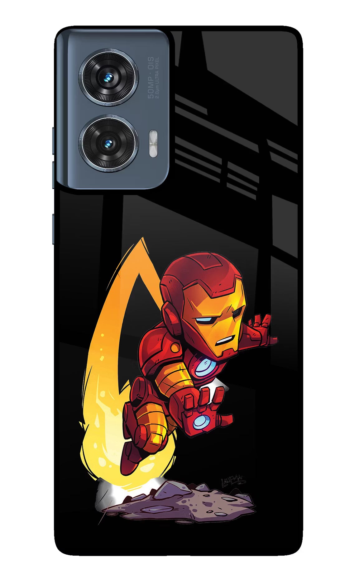 IronMan Moto Edge 50 Fusion Glass Case Back Cover by Casekaro
