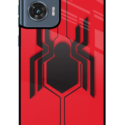 Spider Moto Edge 50 Fusion Glass Case Back Cover by Casekaro