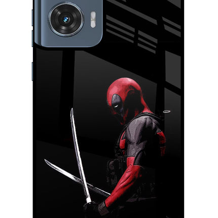Deadpool Moto Edge 50 Fusion Glass Case Back Cover by Casekaro