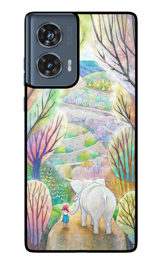 Nature Painting Moto Edge 50 Fusion Glass Case