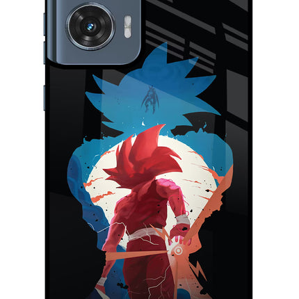 Goku Moto Edge 50 Fusion Glass Case Back Cover by Casekaro