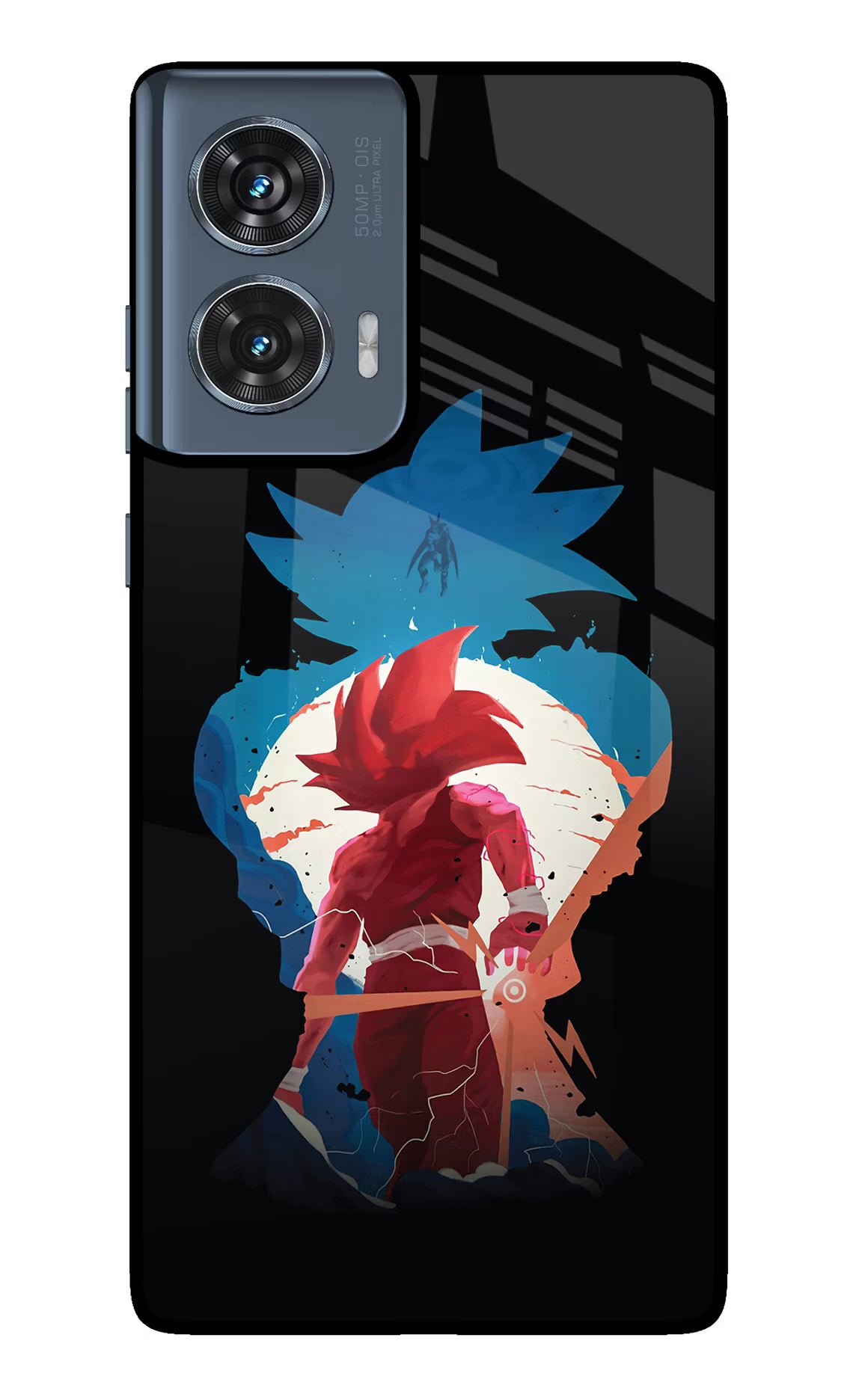 Goku Moto Edge 50 Fusion Glass Case Back Cover by Casekaro