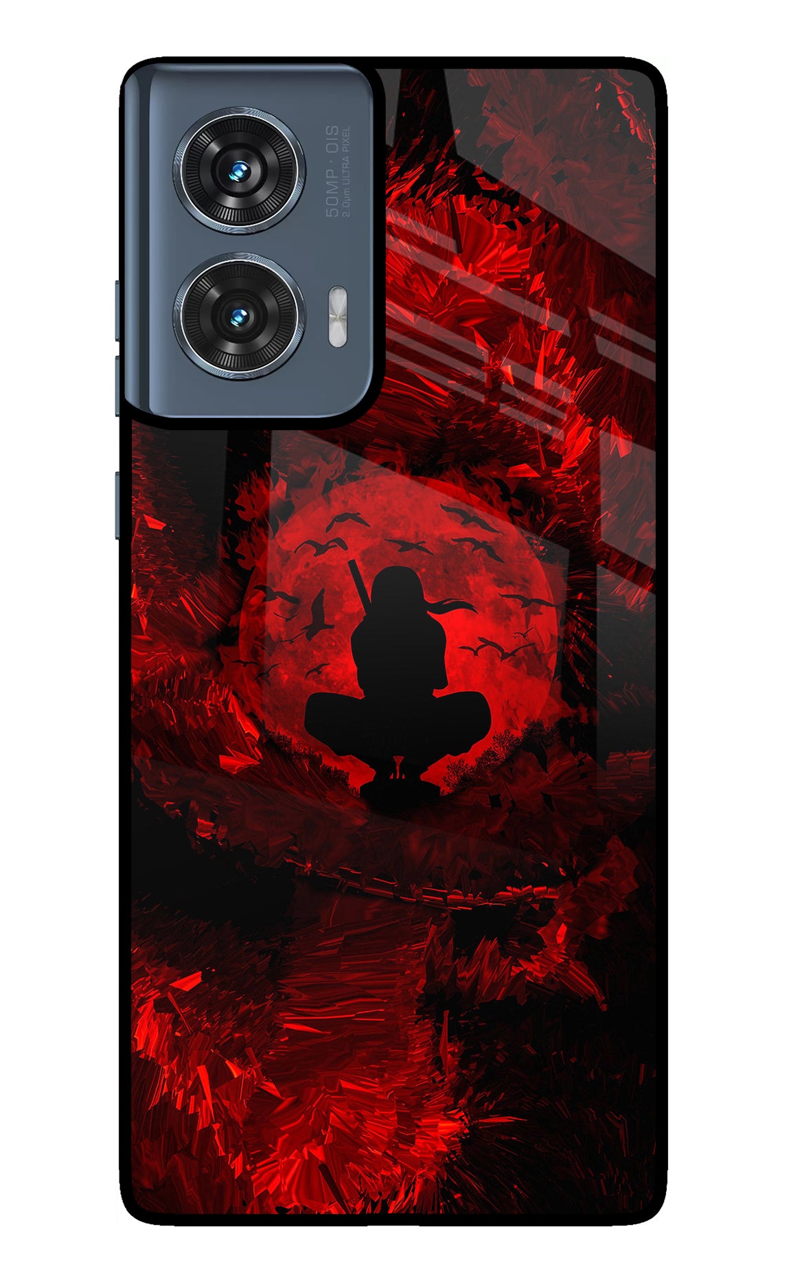 Itachi Uchiha Moto Edge 50 Fusion Glass Case