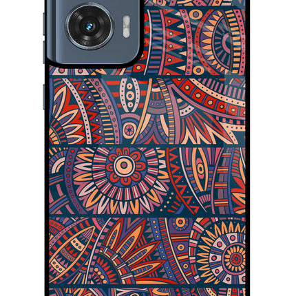 African Culture Design Moto Edge 50 Fusion Glass Case Back Cover by Casekaro