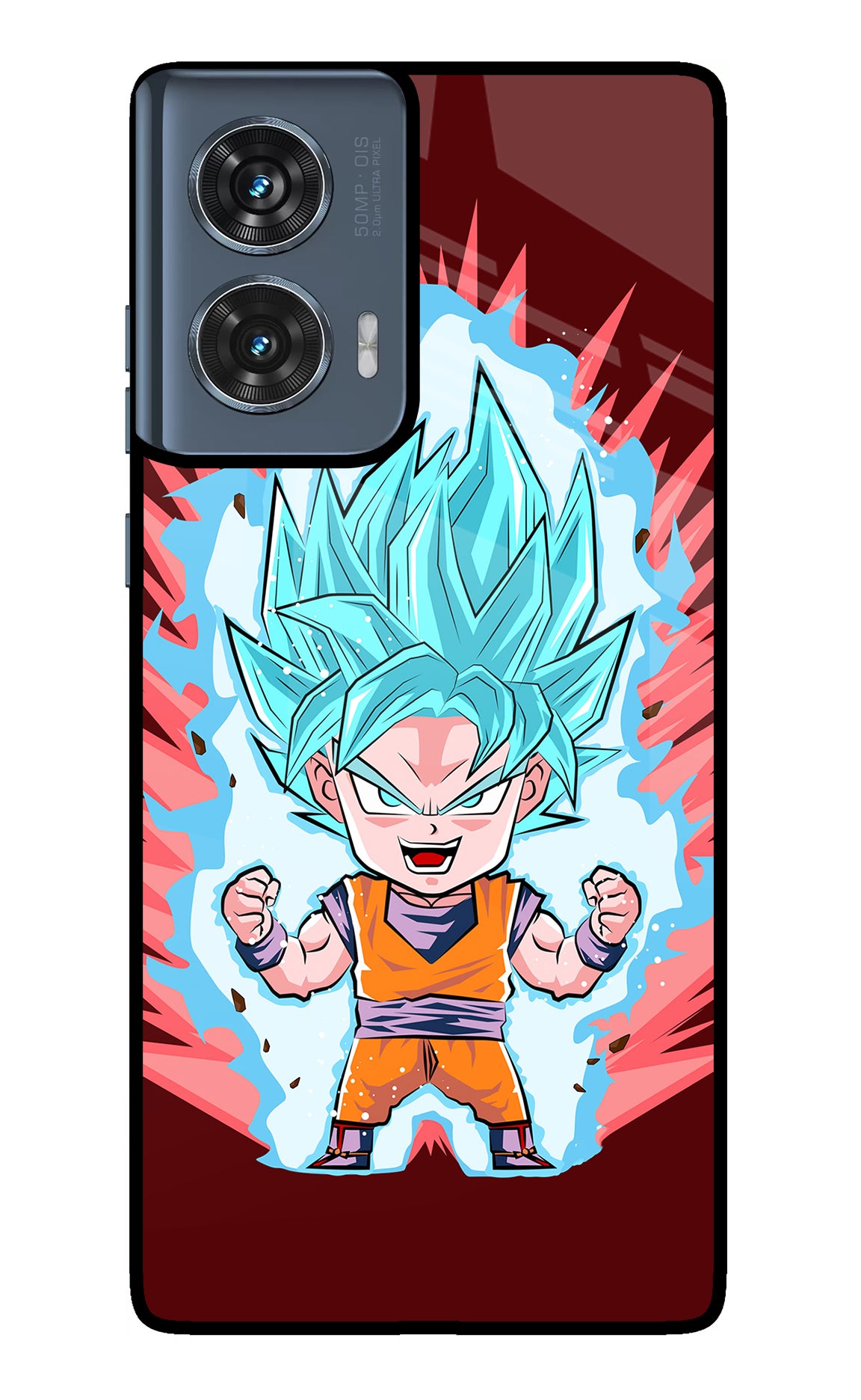 Goku Little Moto Edge 50 Fusion Glass Case