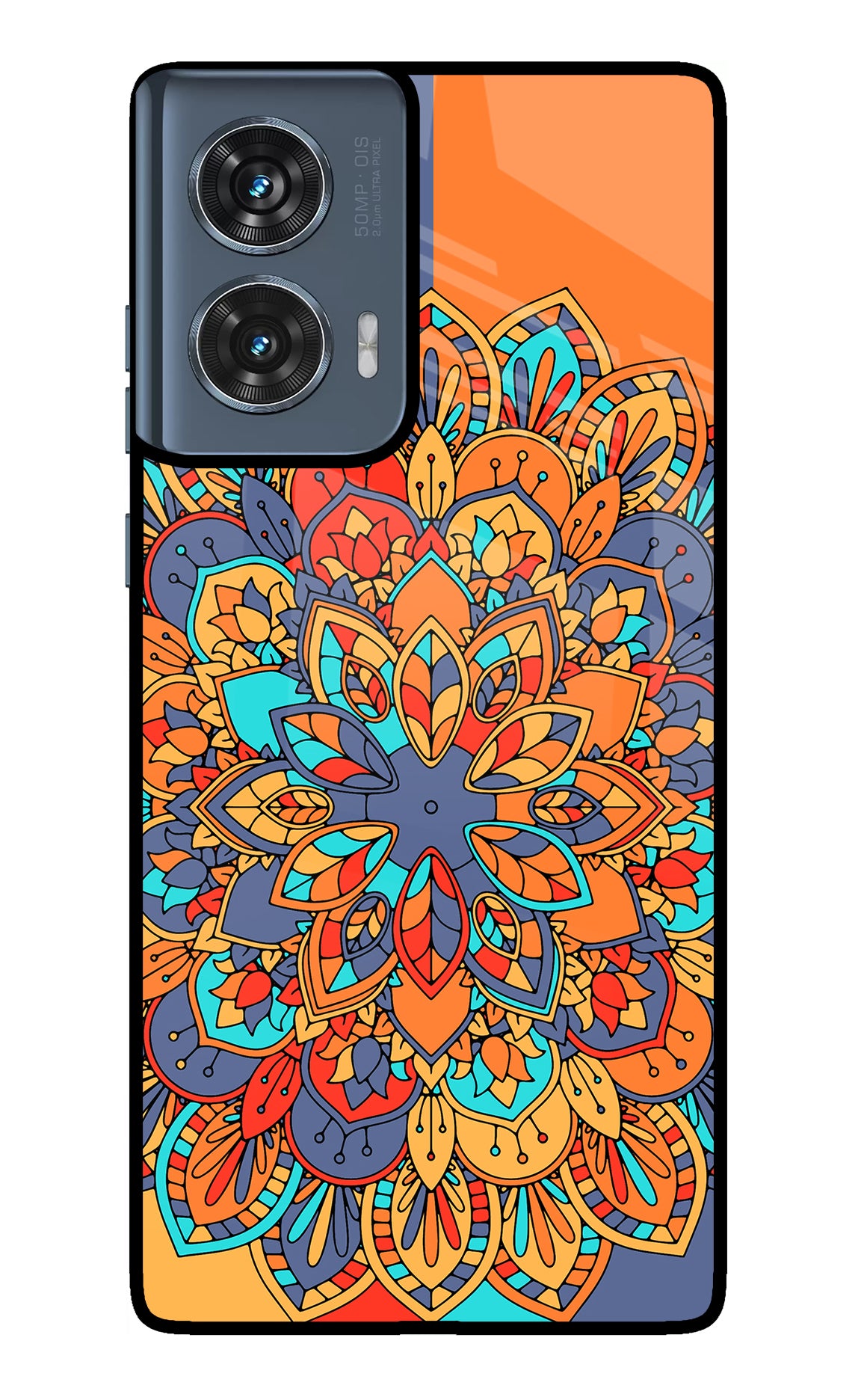 Color Mandala Moto Edge 50 Fusion Glass Case